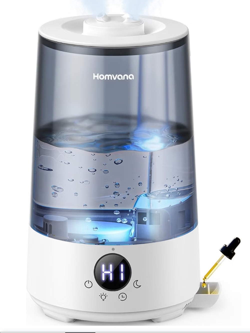 Homvana Top Fill Cool Mist Humidifier with Oil Diffuser